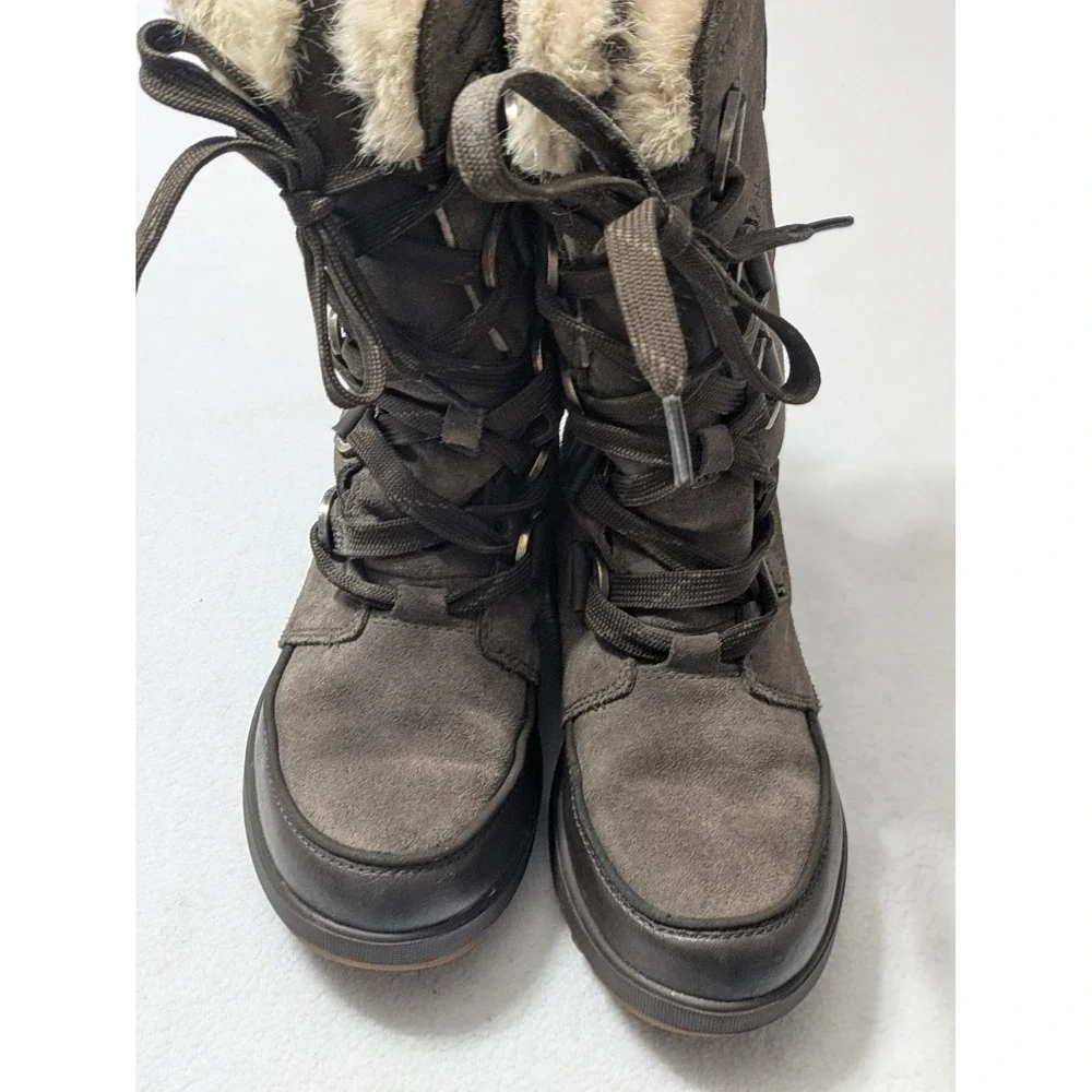 Sorel Womens Tivoli IV Tall‎ Waterproof  Insulated Boots Sz 6 Quarry Gray
